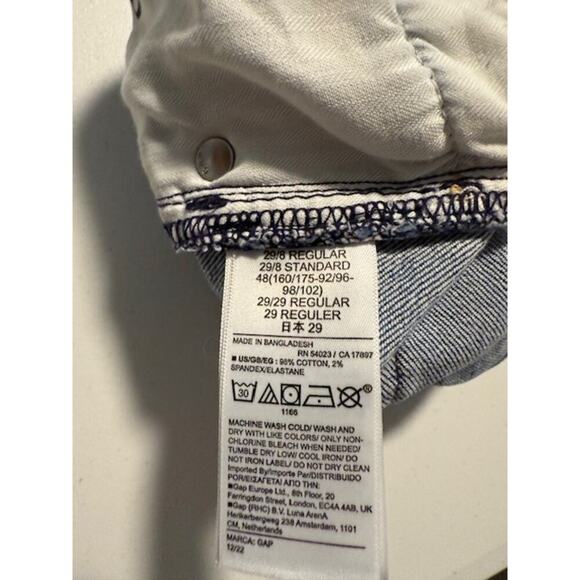 Gap Cheeky Midi Short High-Rise 29/8R Button Fly Women's Jeans - Picture 4 of 6